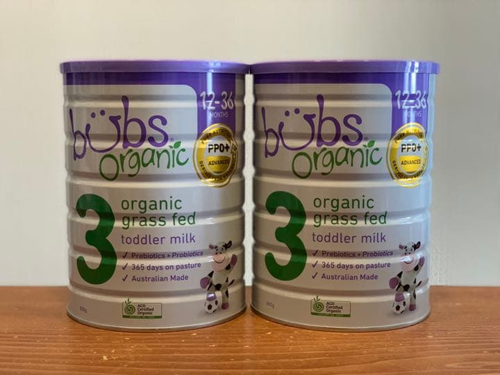 bubs organic 粉ミルク ステップ3 / 800g × 2缶 楽天市場】Bubs（バブズ）オーガニック Organic 粉ミルク ステップ3（1